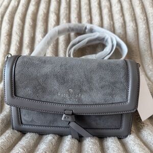 Kate Spade Knott‎ Suede Mini Flap Crossbody  NWT